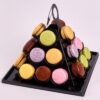 Pyramide de 24 Macarons de Stéphane Pasco, vue de côté