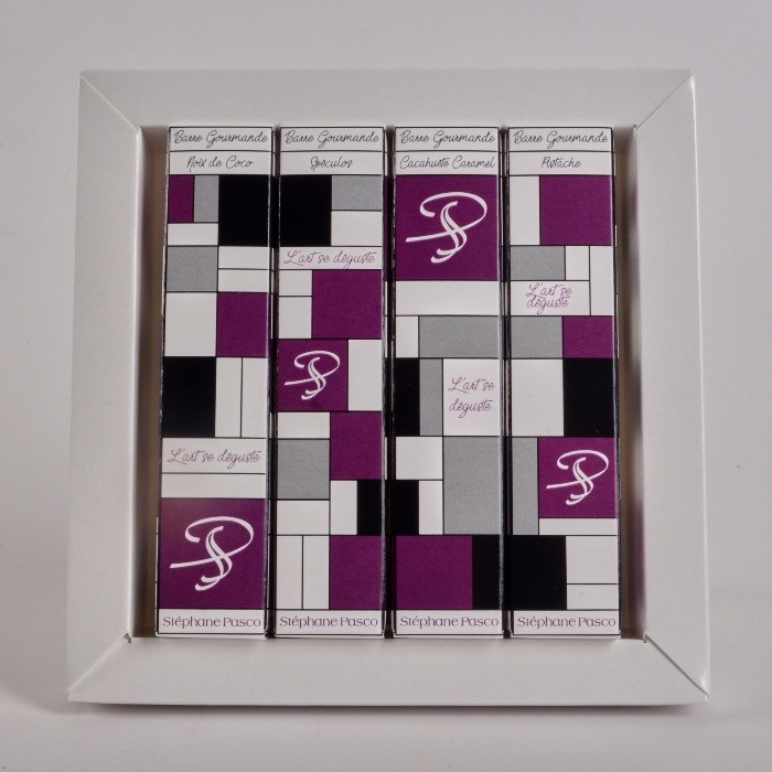 Coffret Barres Gourmandes en Chocolat Noir et Lait de Stéphane Pasco, pour une pause coupe faim
