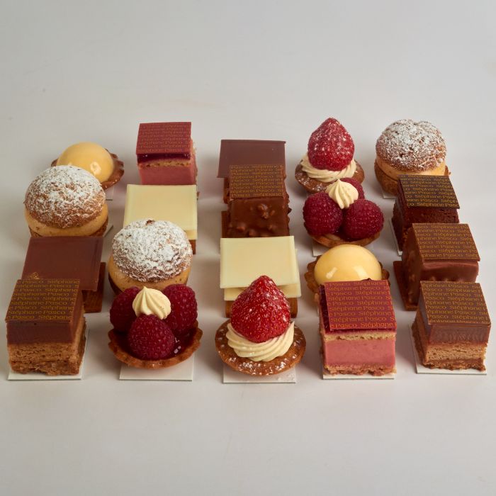 Plateau de Petits Fours Sucrés et Mignardises de Stéphane Pasco, artisan Pâtissier à Nantes et Vertou