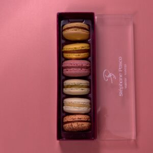 Coffret de 6 Macarons de Stéphane Pasco Coffret de 6 Macarons de Stéphane Pasco, Artisan Pâtissier Chocolatier Glacier à Nantes et Vertou