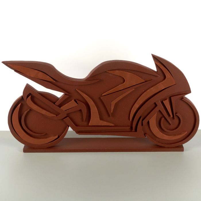 Moto en chocolat