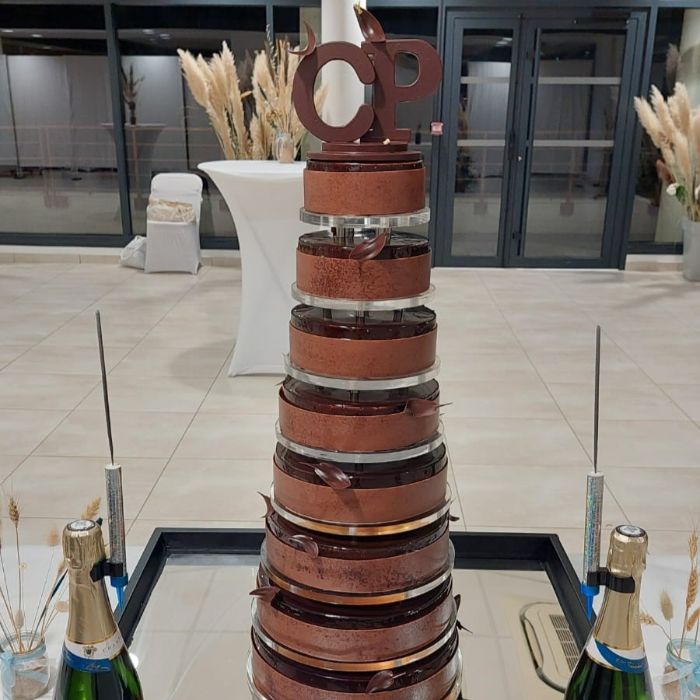 Wedding Cake, Gâteau de Mariage à étages réalisé par Stéphane Pasco, Pâtissier à Nantes et Vertou