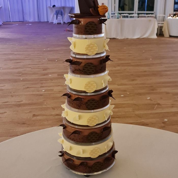 Wedding Cake, Gâteau de Mariage à étages réalisé par Stéphane Pasco, Pâtissier à Nantes et Vertou