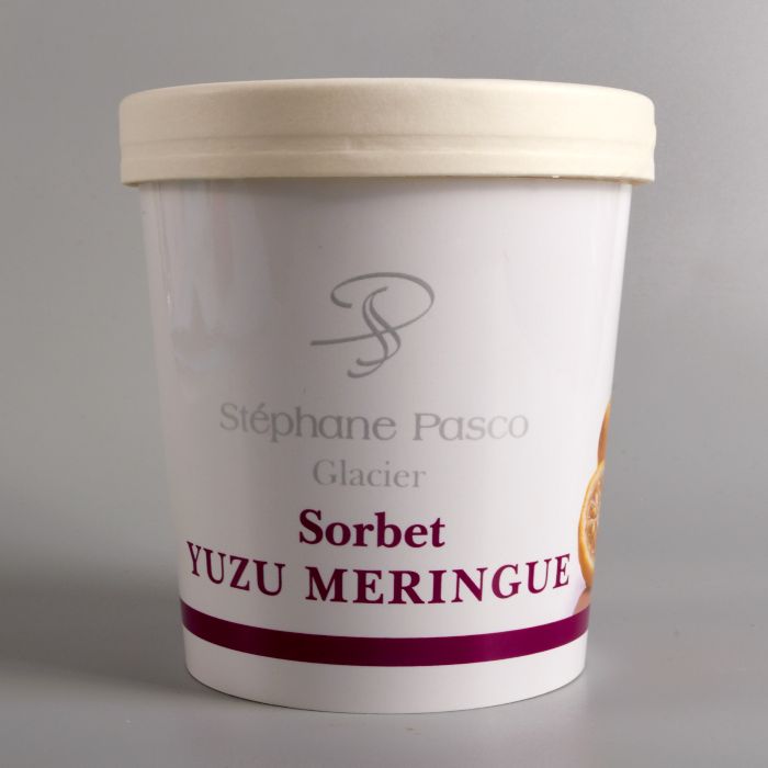 Sorbet Yuzu Meringue de Stéphane Pasco, Artisan Glacier à Nantes et Vertou