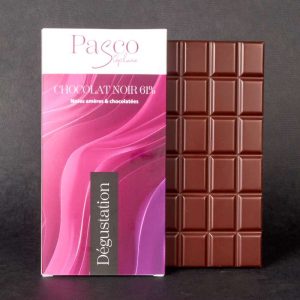 Tablette de Chocolat Noir 61% Dégustation de Stéphane Pasco, artisan Chocolatier à Nantes et Vertou