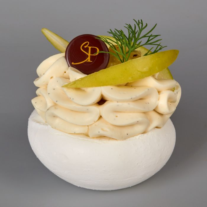Pâtisserie Pavlova Pomme Kiwi sans gluten, de Stéphane Pasco, artisan Pâtissier à Nantes et Vertou