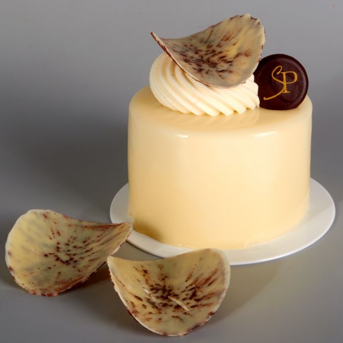 Pâtisserie Ambre, entre Poire et Tonka, de Stéphane Pasco, artisan Pâtissier à Nantes et Vertou