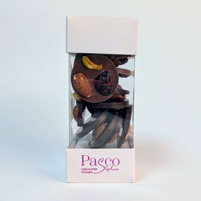 Boite Mendiants de Stéphane Pasco, artisan chocolatier à Nantes et Vertou
